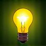 Lightbulb and Leaf Icon